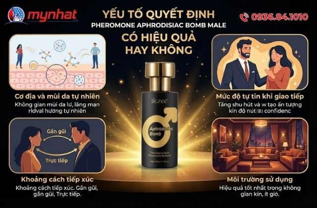 Yếu tố quyết định Pheromone Aphrodisiac Bomb Male có hiệu quả hay không