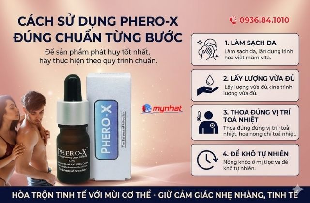 Cách sử dụng Phero-X đúng chuẩn từng bước