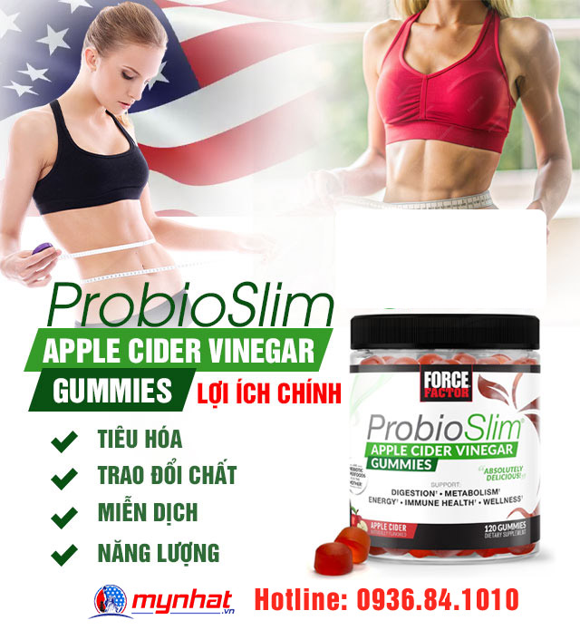 Hướng dẫn sử dụng kẹo giảm cân ProbioSlim Apple Cider Vinegar Gummies