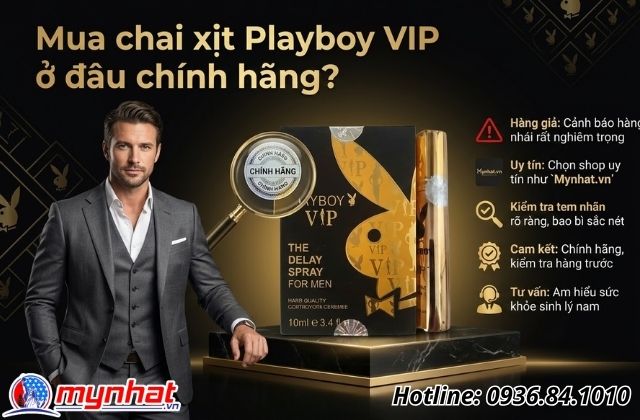 Mua chai xịt Playboy VIP ở đâu chính hãng?