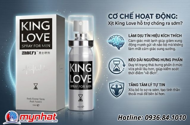 Phân tích cơ chế: Xịt King Love có hỗ trợ chống ra sớm không?