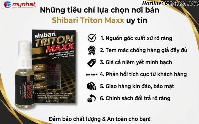 Những tiêu chí lựa chọn nơi bán Shibari Triton Maxx uy tín