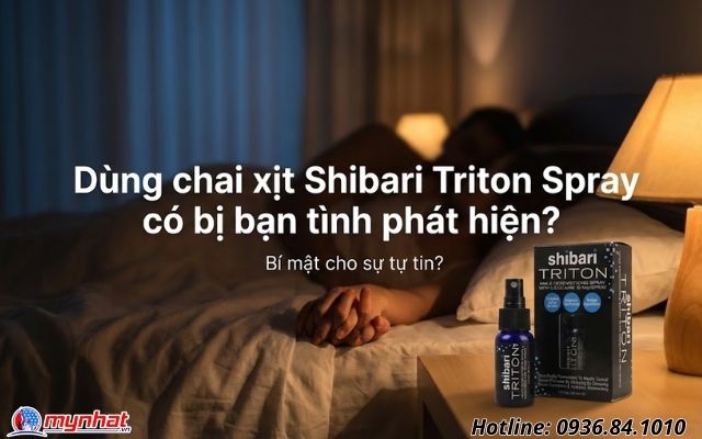 Dùng chai xịt Shibari Triton Spray có bị bạn tình phát hiện?