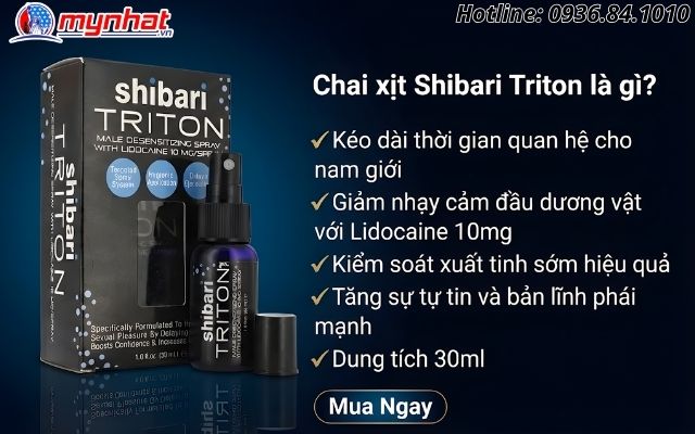 Chai xịt Shibari Triton Spray là gì?