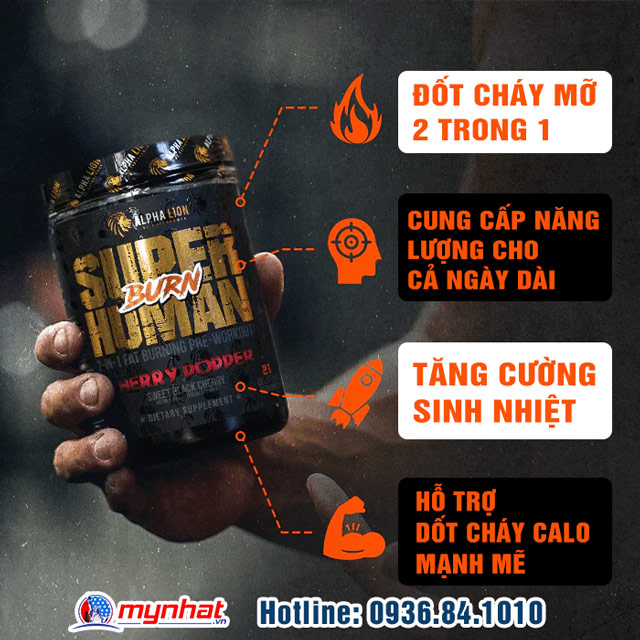 Công dụng siêu việt của SUPERHUMAN BURN 2 IN 1