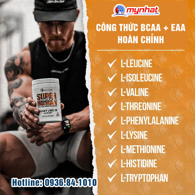 Thành phần nổi bật của SUPERHUMAN INTRA