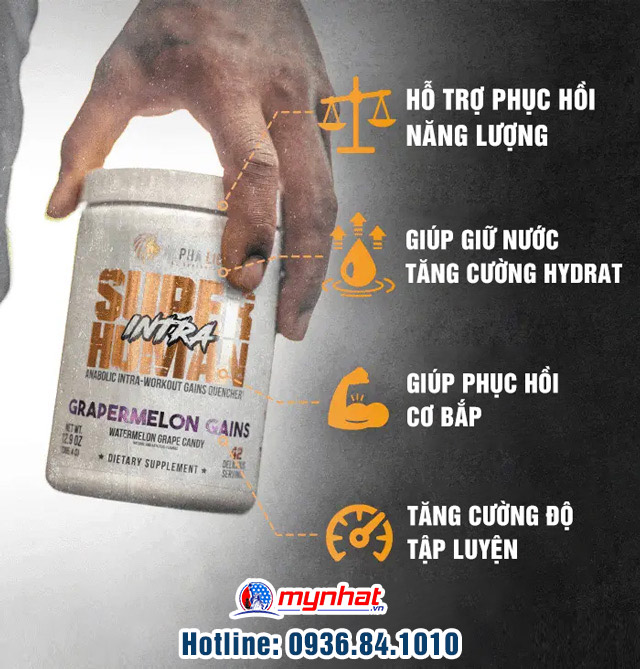 Công dụng tuyệt vời của SUPERHUMAN INTRA