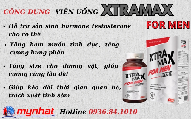 Công dụng viên uống Xtramax for men