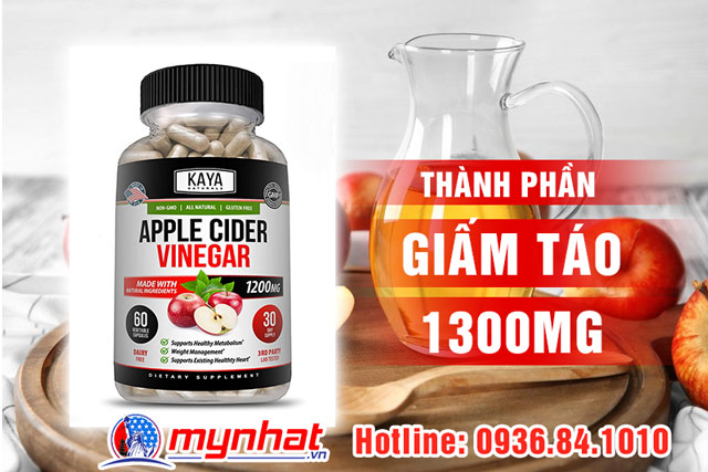 Thành phần chính có trong viên uống Apple Cider Vinegar