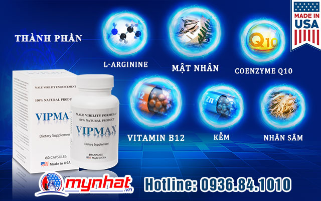 Thành phần thiên nhiên an toàn có trong Vipmax
