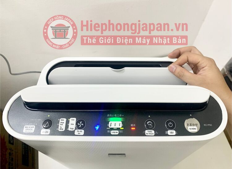 huong dan su dung cac ky hieu tren may loc khong khi Sharp KC P50
