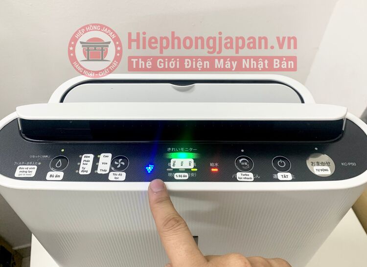 huong dan su dung may loc khong khi Sharp KC P50