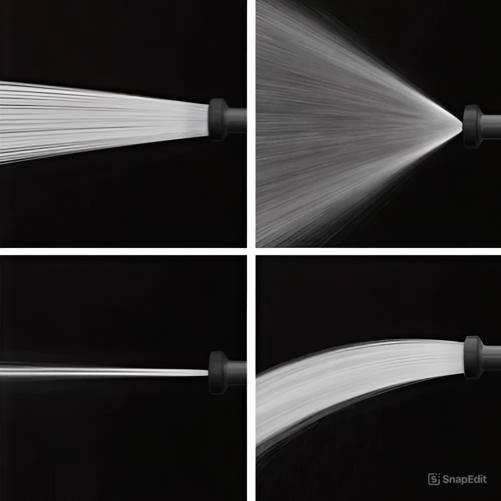 R220TBR có 4 chế độ vòi phun