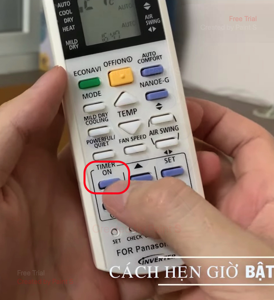 cach hen gio bat dieu hoa panasonic inverter