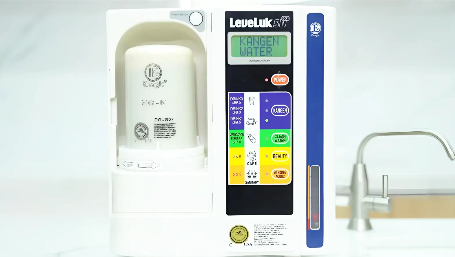 canh bao tuoi tho va thay loi loc may Kangen Leveluk K8