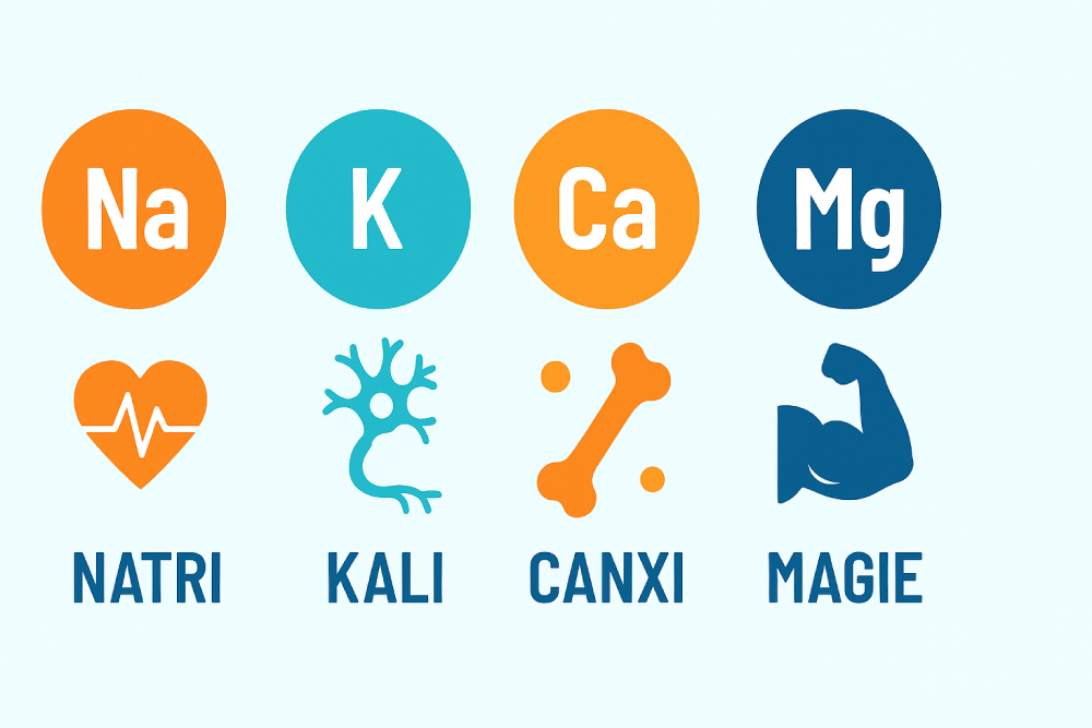 Vai trò của Natri, Kali, Canxi, Magie trong cơ thể con người