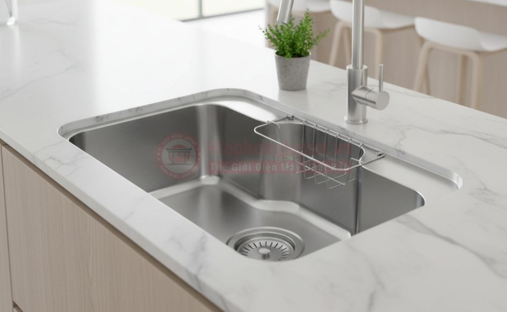 Vì sao chậu rửa bát 1 hố kiểu Nhật đang “soán ngôi” mẫu 2 hố truyền thống