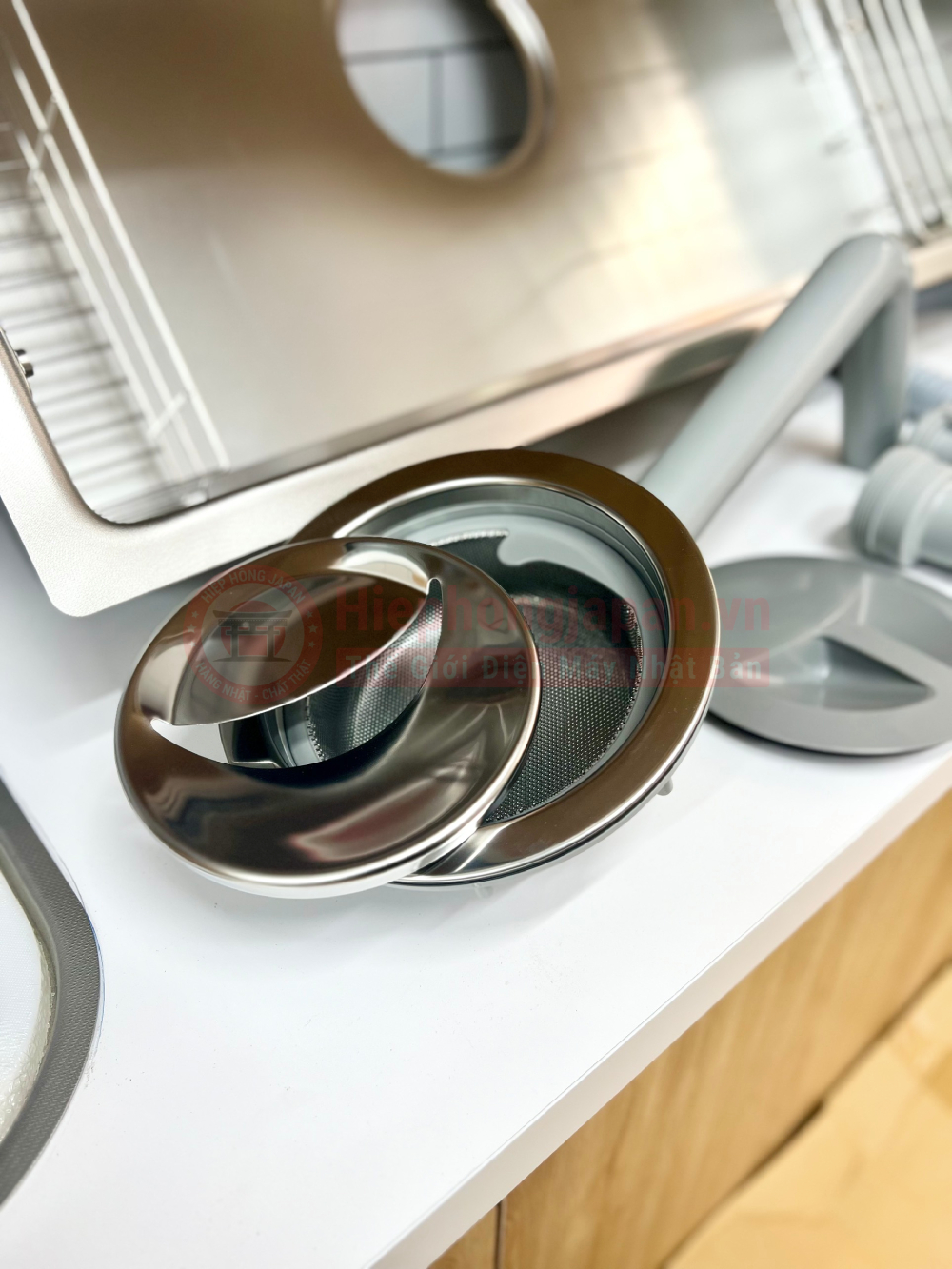 nap dung rac cua chau rua bat Shigeru JSL-K 2F FS