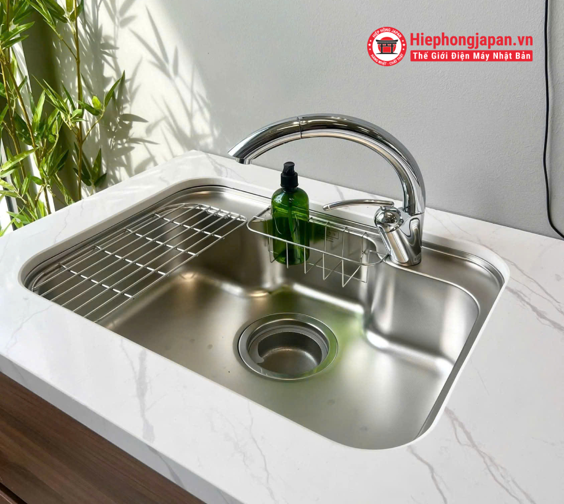 chậu rửa chén bát N801BIA-EB-MS hiệp hồng japan