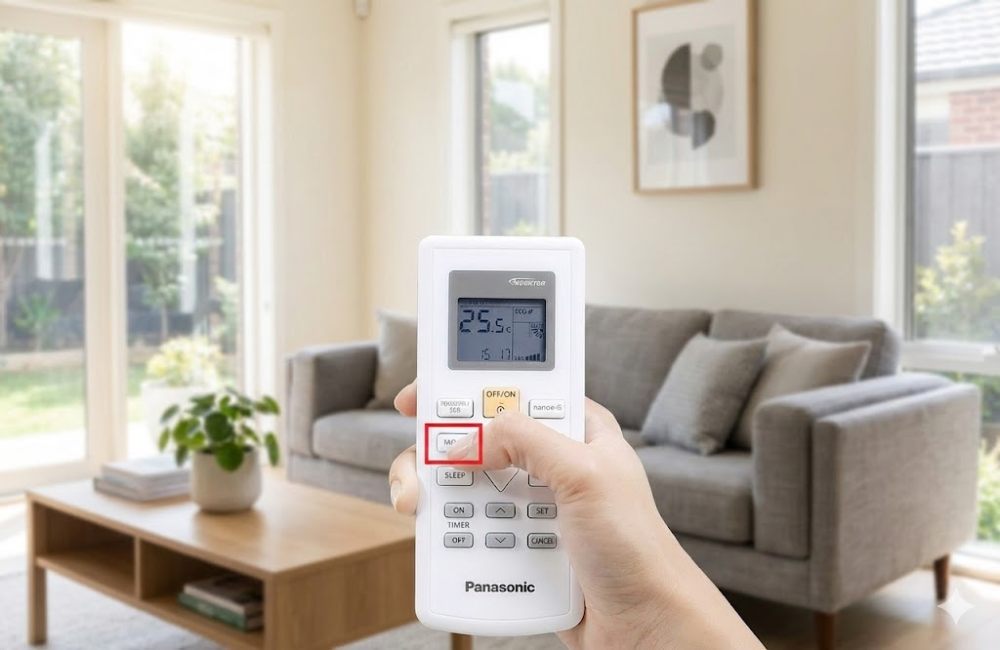 Hướng dẫn cách bật chế độ sưởi ấm HEAT trên điều hòa Panasonic