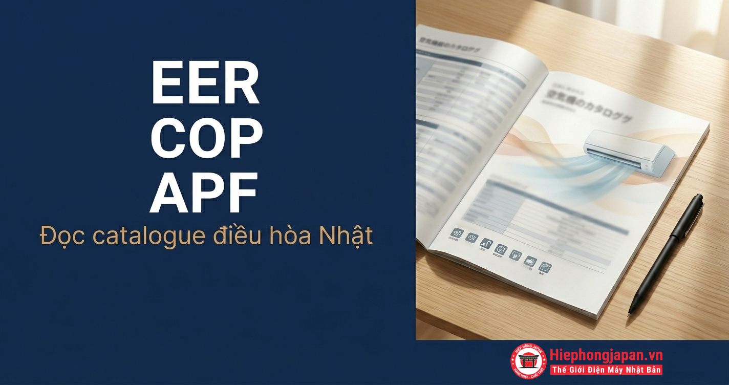 Chỉ số EER, COP, APF trên điều hòa Nhật là gì? Cách đọc đơn giản cho người mới mua