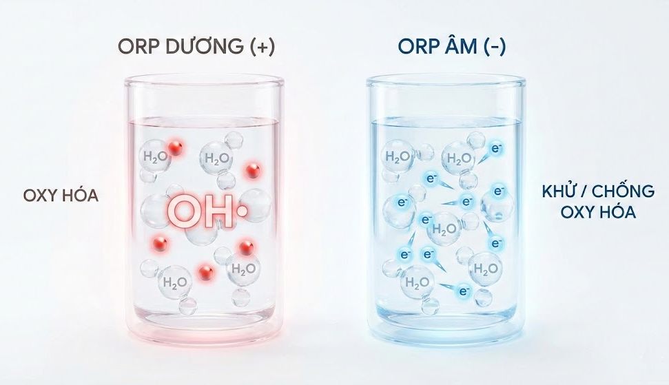 Vai trò của chỉ số ORP trong nước uống