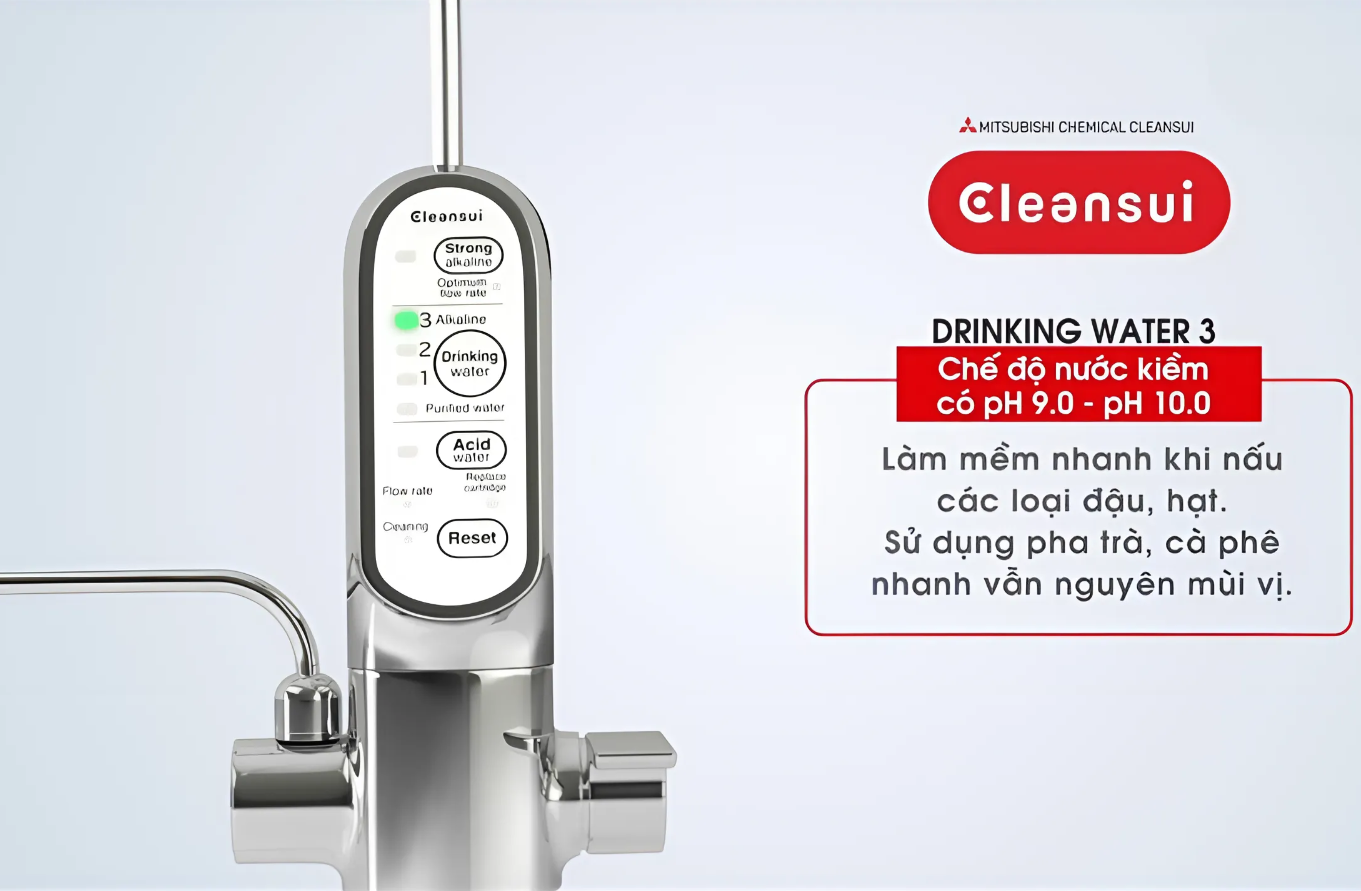may loc nuoc Cleansui EU301 co 6 che do nuoc