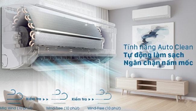 Công nghệ Auto Clean trên điều hòa