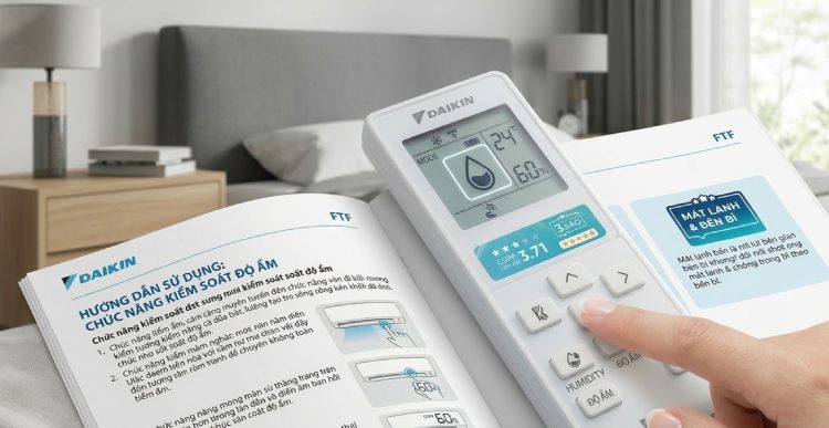 Hướng dẫn sử dụng Humi Comfort trên điều hòa Daikin