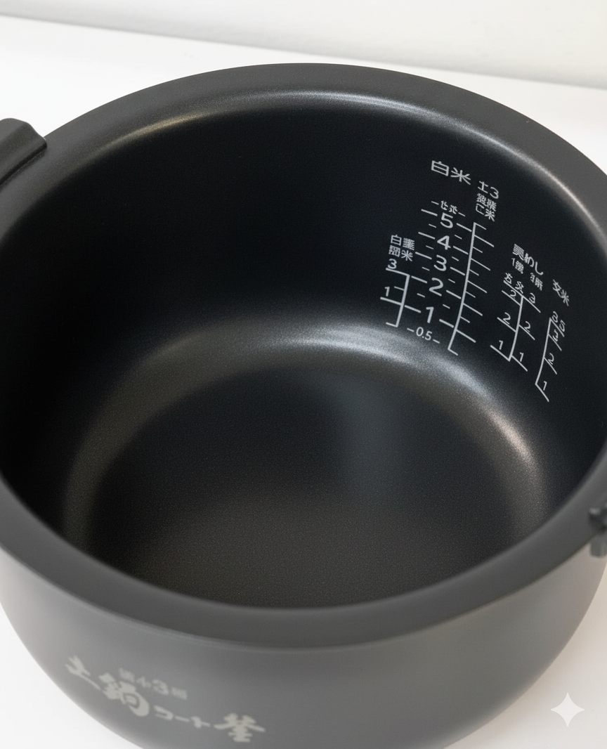 Lòng nồi dẫn từ chống dính của nồi cơm điện cao tần công nghệ IH