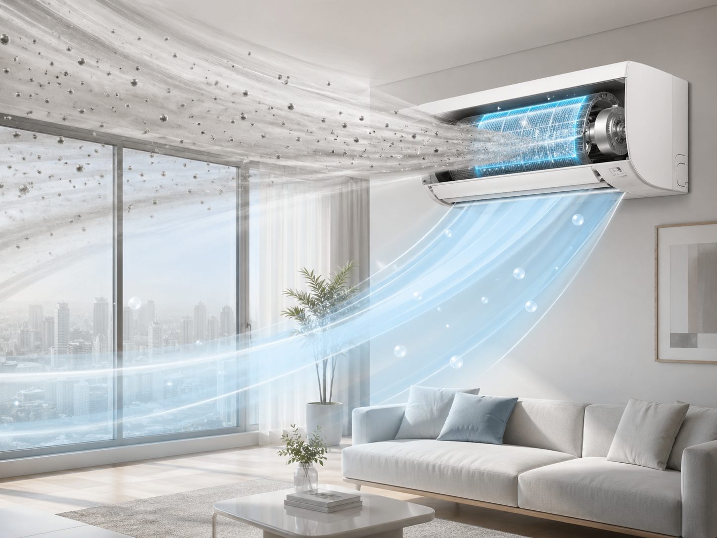 Điều hòa Plasma Quad hỗ trợ lọc bụi mịn PM2.5 trong không khí