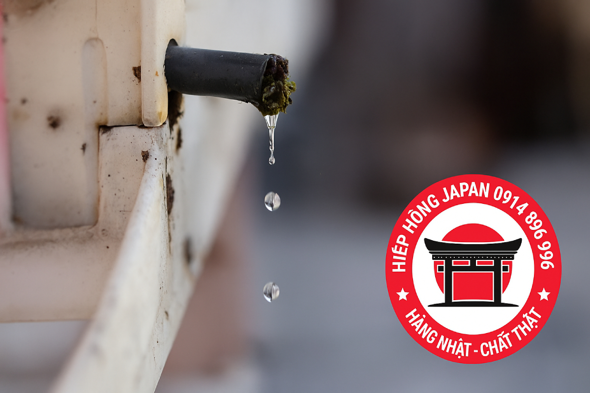 điều hoà bị tắc ống thoát nước