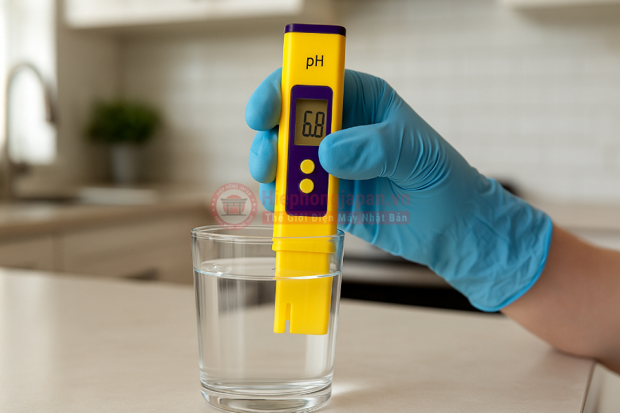 Đo độ pH nước uống tại nhà bằng bút thử điện tử
