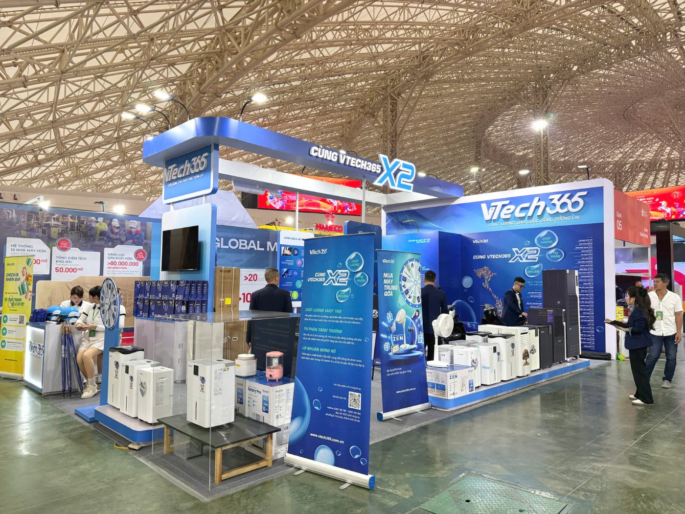 Trưng bày và tư vấn chuyên môn các dòng máy hút ẩm VTech365