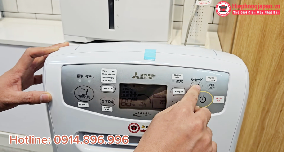 che do ho tro dan khi nhiet do thap cua may hut am mitsubishi-mj-p180vx