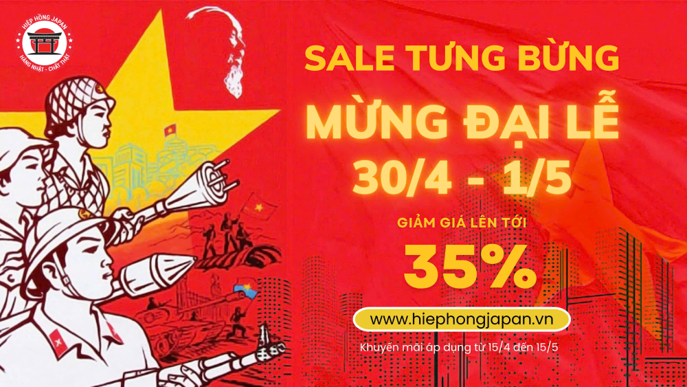 Hiệp hồng Japan ưu đãi lên đến 35% mừng đại lễ 30-4