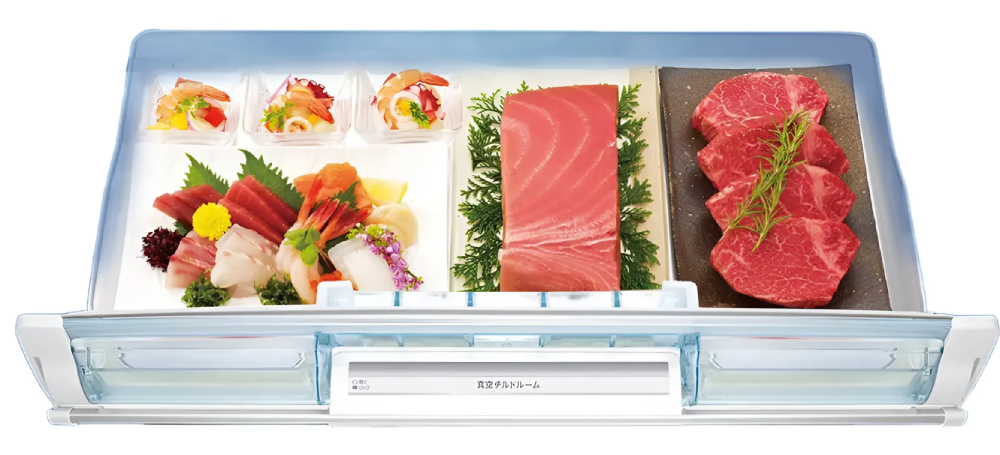 Hitachi R-WXC74V ngan hut chan khong tu lanh