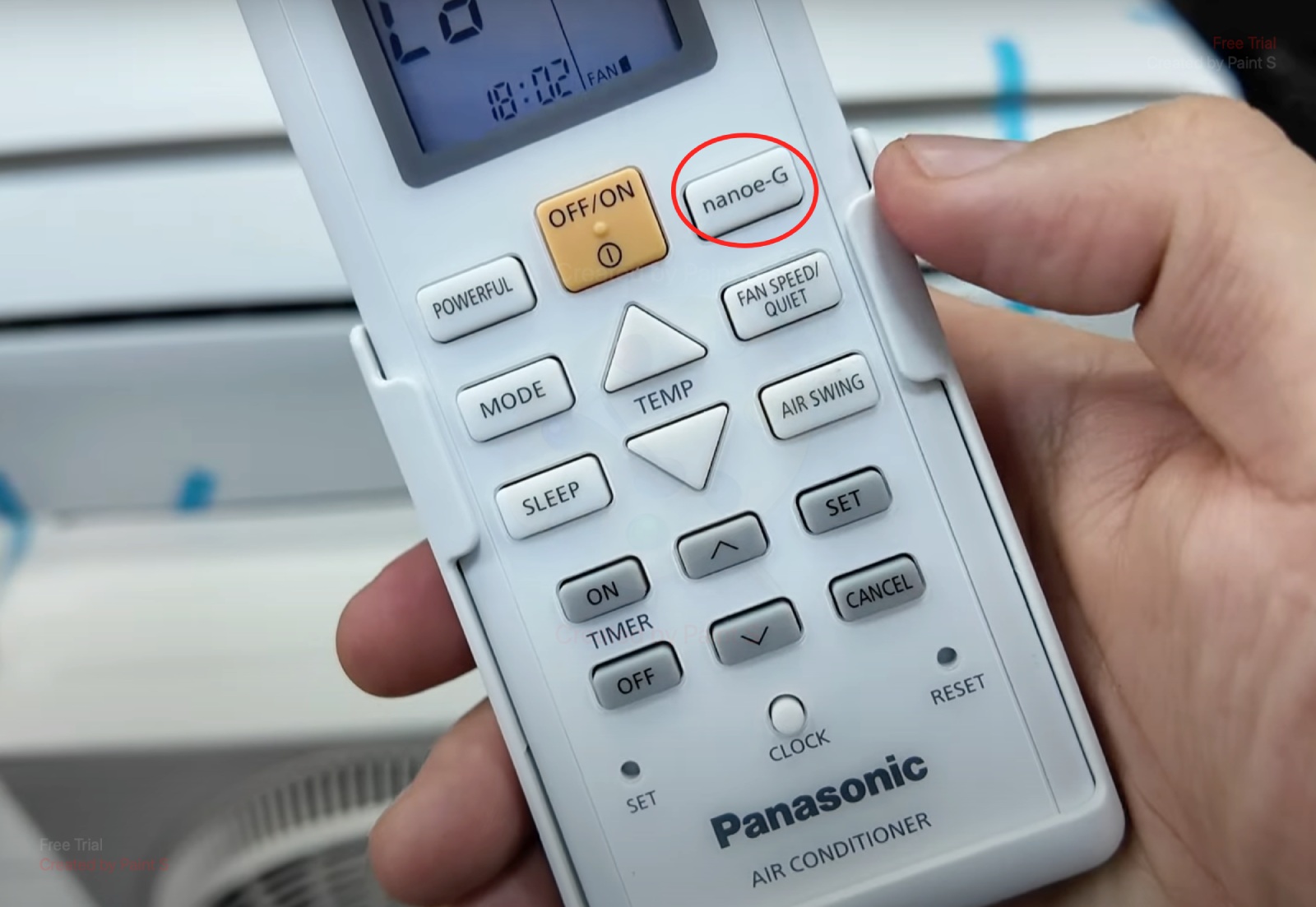 huong dan cach bat che do khu mui dieu hoa panasonic