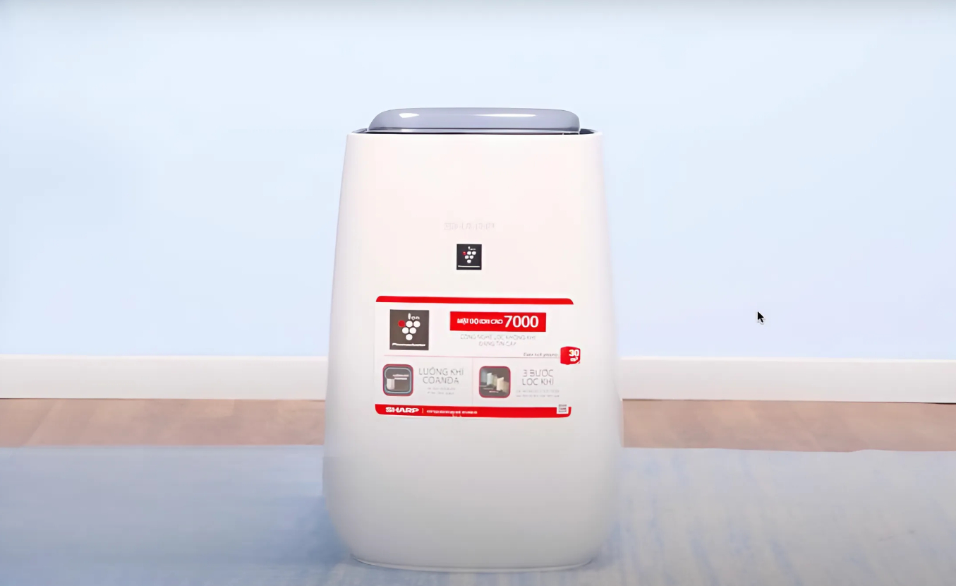 huong dan cach su dung may loc khong khi sharp