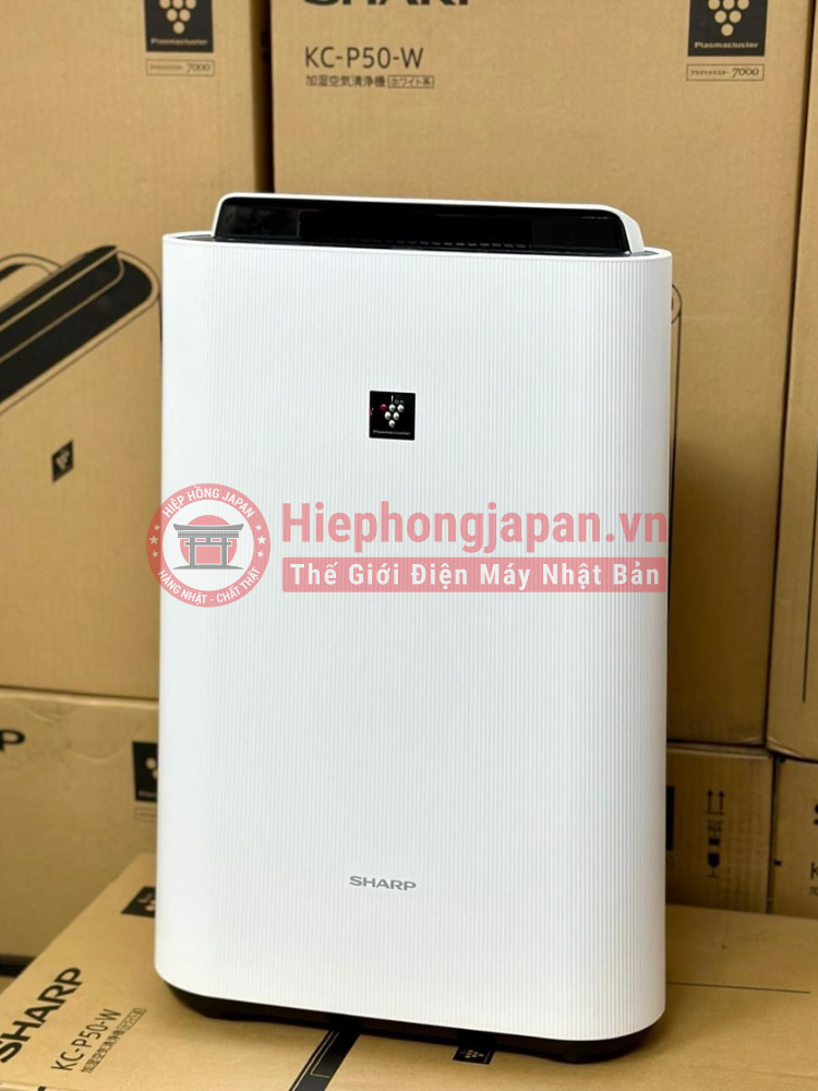 hinh anh thuc te sharp KC P50 W cua hiephong japan