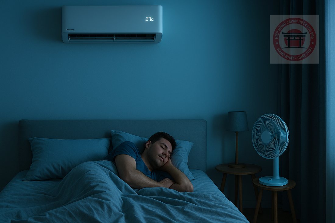 Ngủ điều hòa mùa hè nên chỉnh bao nhiêu độ