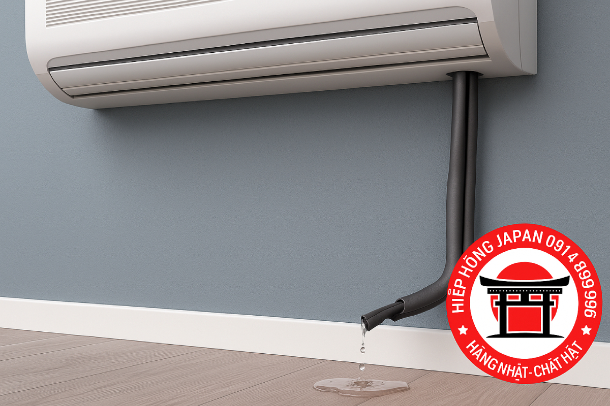 máng thoát nước điều hoà bị vỡ