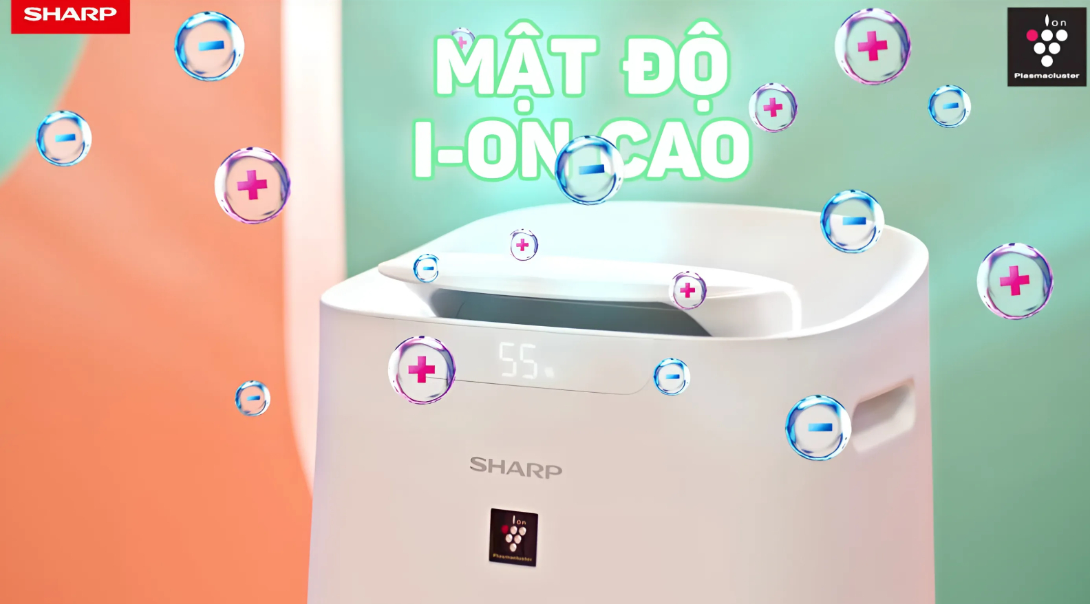 mat do ion cong nghe Plasmacluster Ion