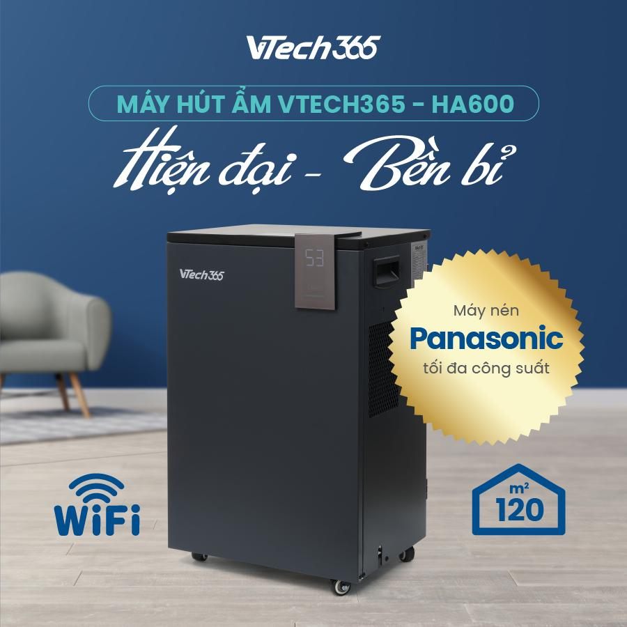 VTech365 VT-HA600-CN có Thiết kế nhỏ gọn, dễ di chuyển