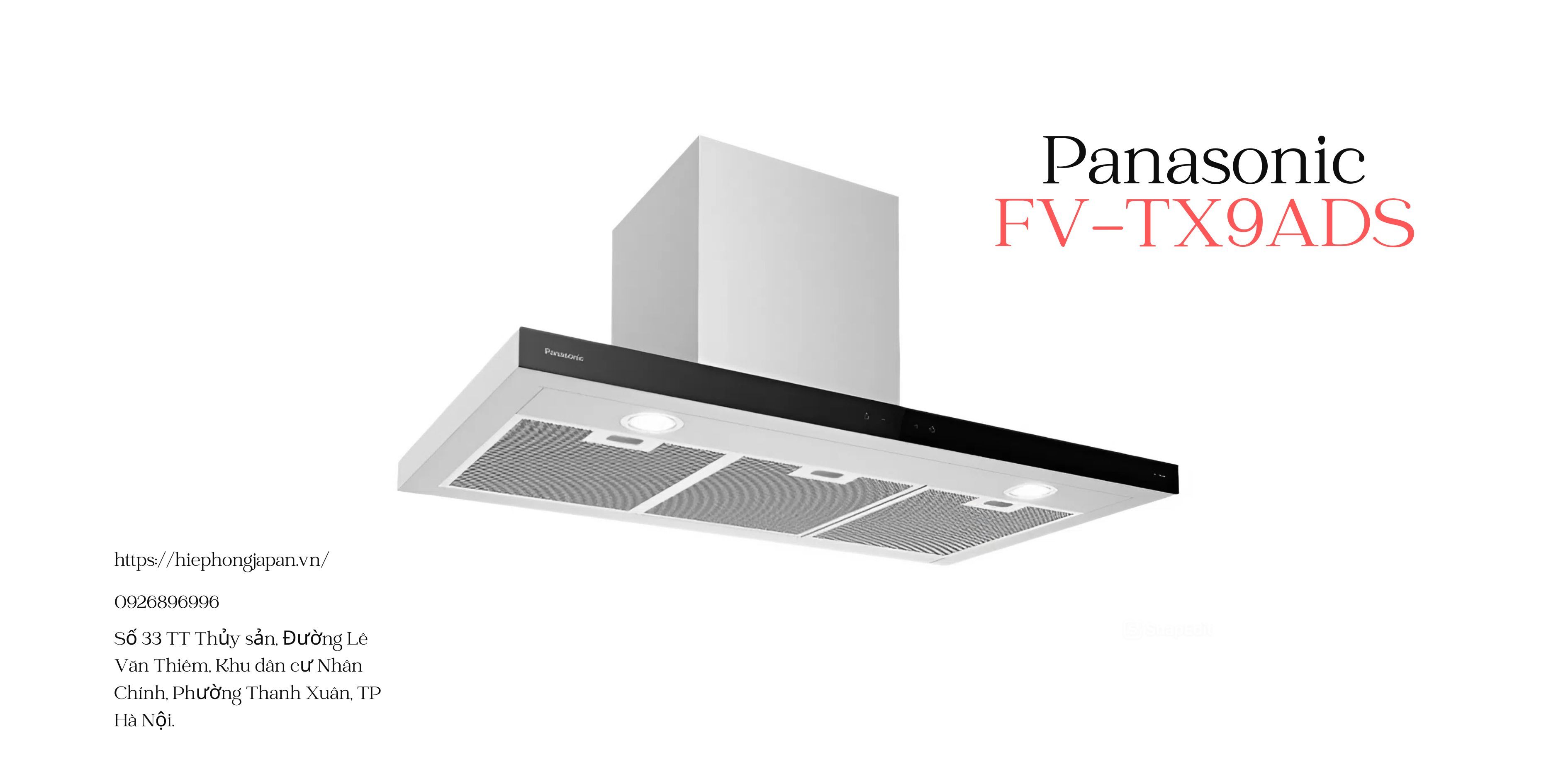 máy hút mùi Panasonic FV-TX9ADS màu bạc