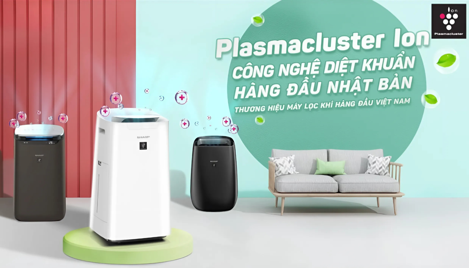 may loc khong khi sharp cong nghe Plasmacluster Ion