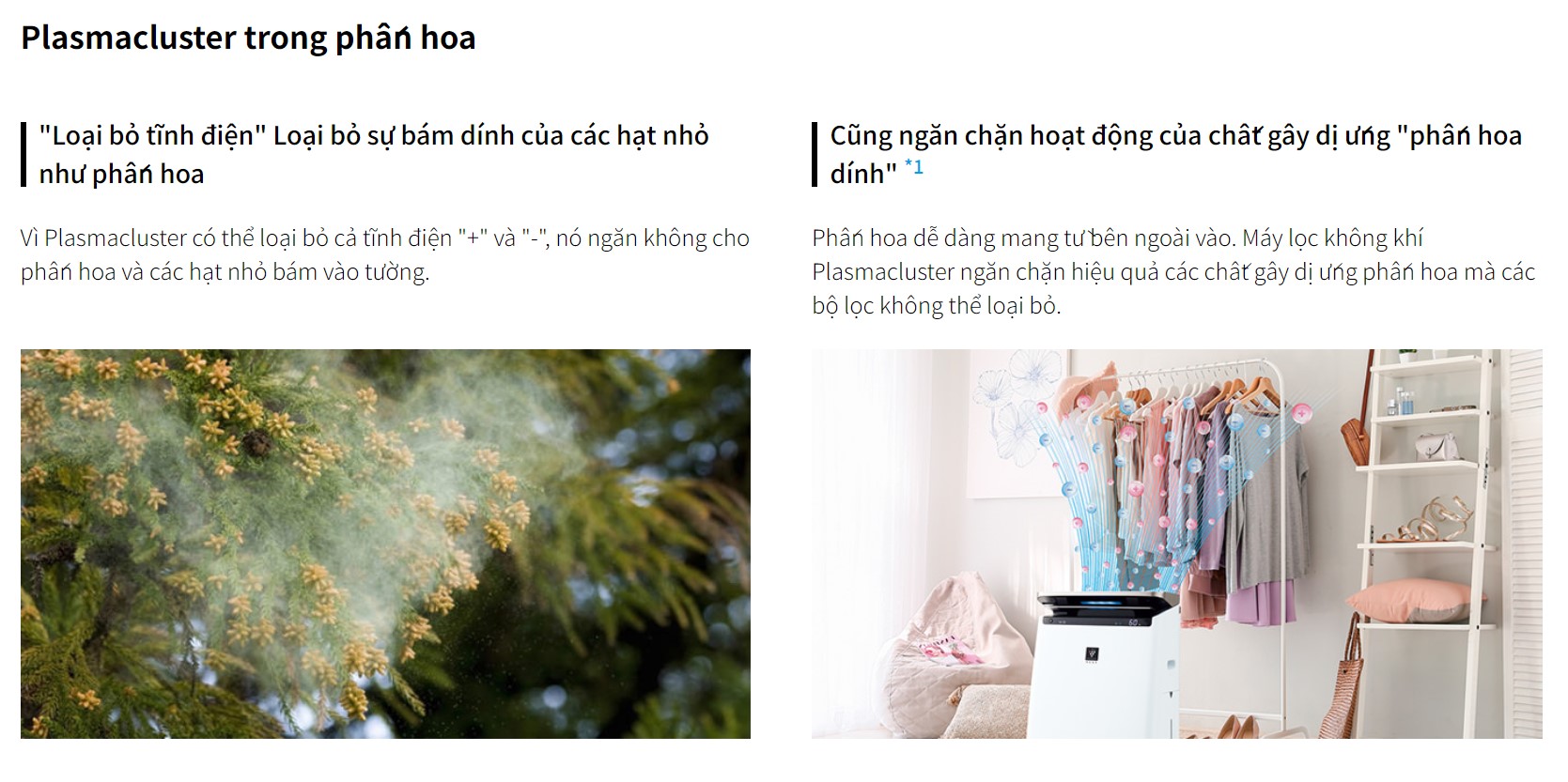 MAY LOC KHONG KHI Sharp KI-NX75-W