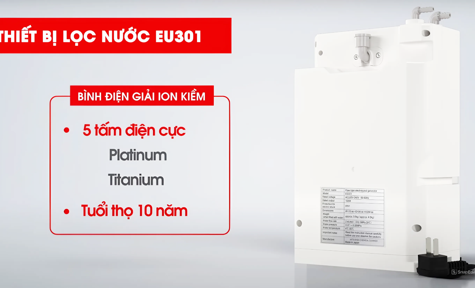 Mitsubishi Cleansui EU301 hiephongjapan.vn