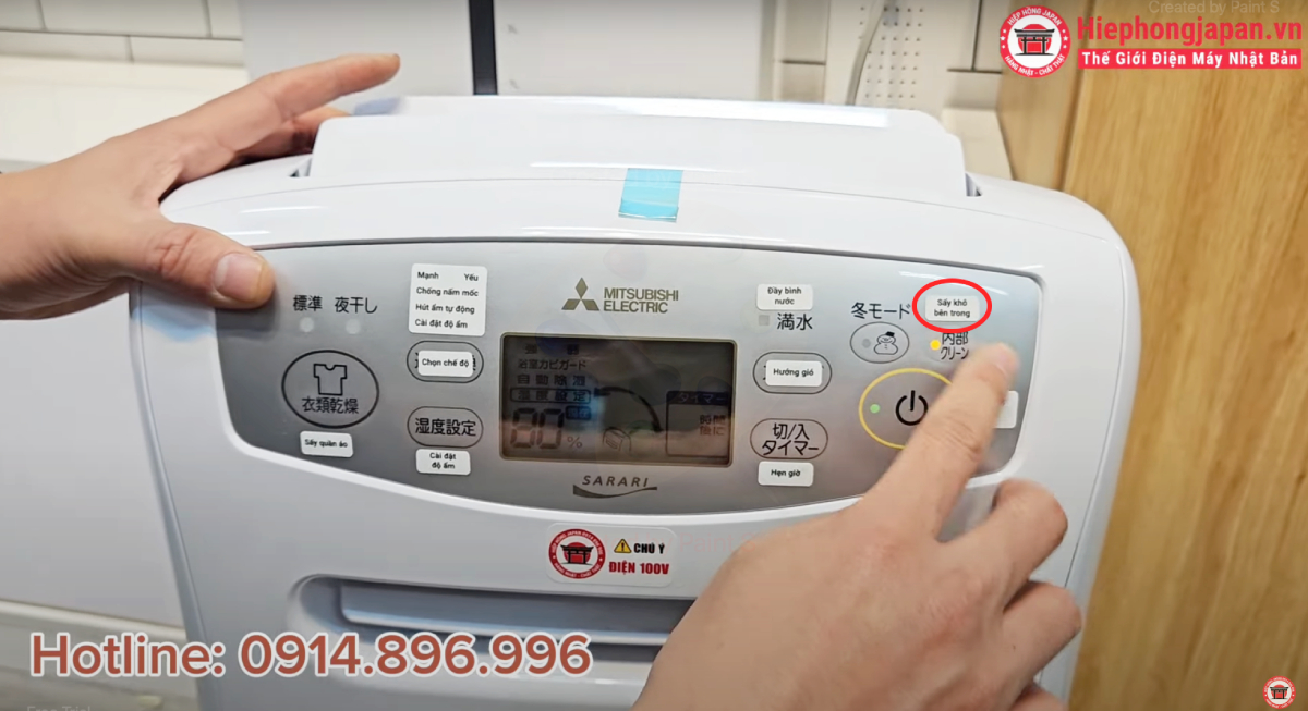 huong dan su dung may hut am mitsubishi-mj-p180vx