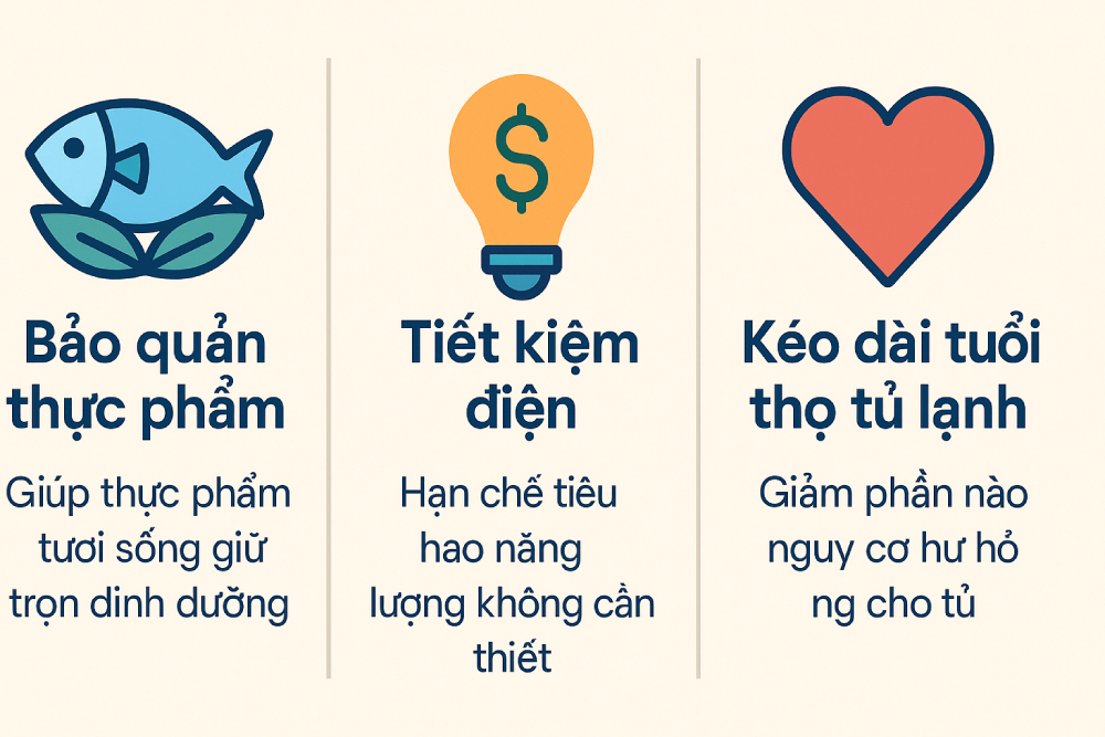 lợi ích của việc chỉnh nhiệt độ ngăn đông tủ lạnh đúng cách